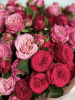 БУКЕТ ИЗ КУСТОВОЙ ПИОНОВИДНОЙ РОЗЫ